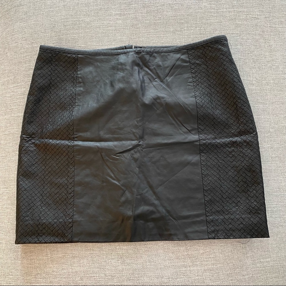 Vegan Leather Mini H+M Skirt